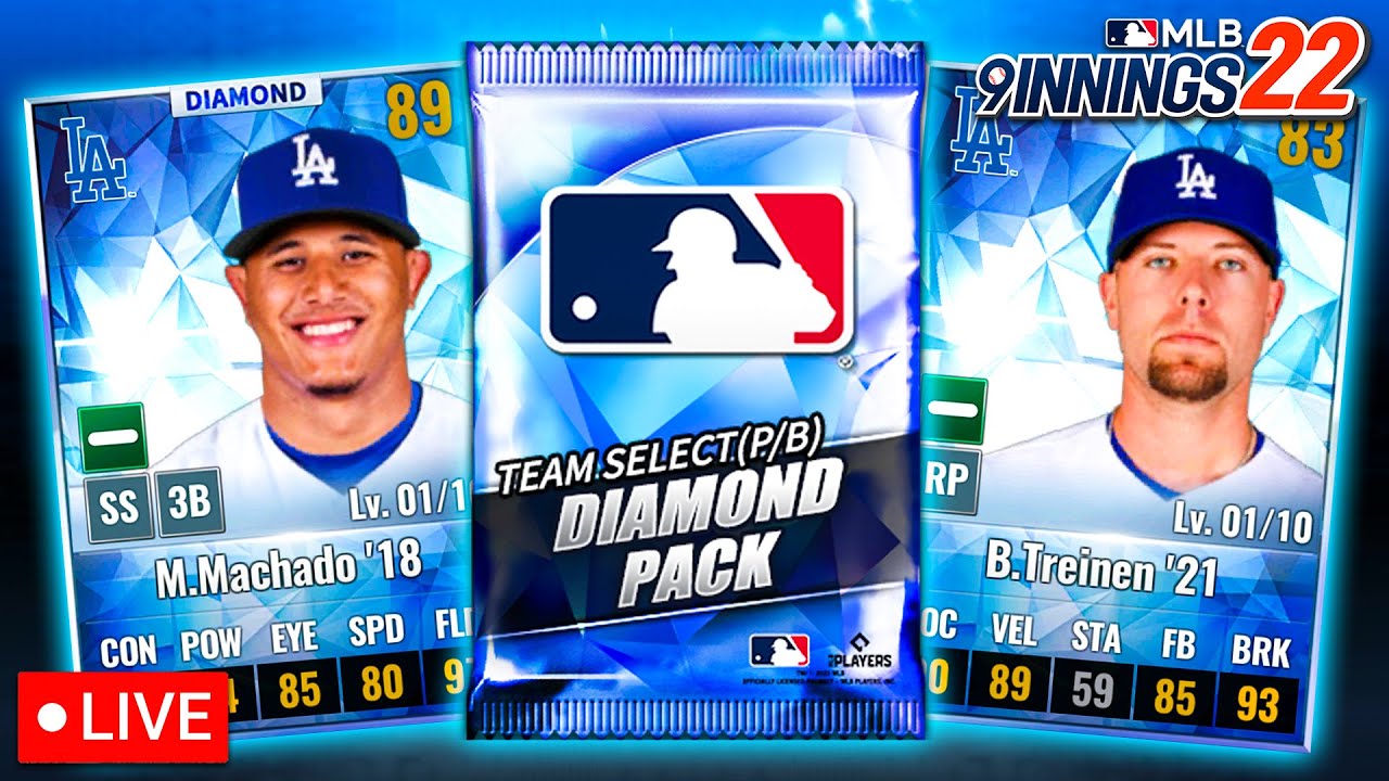 🔴LIVE | MLB 9 Innings 22 - Five Team Select Diamond Pack Opening!