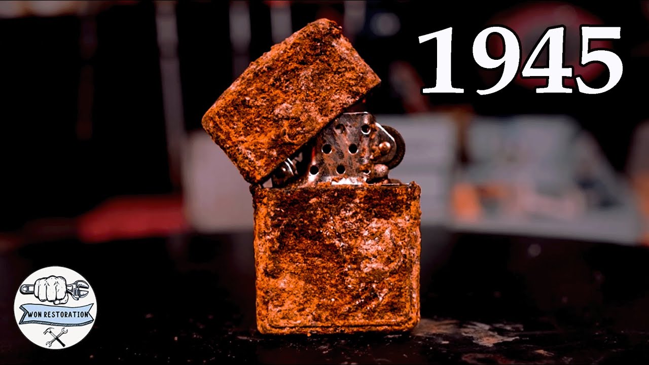 1945 USA Zippo Lighter Restoration From The War - Bringing an Old Zippo Back to Life