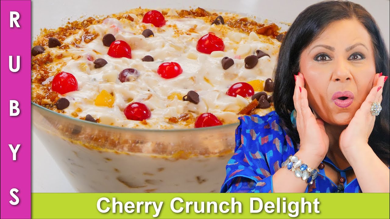 Creamy Fruit Cherry Crunch Delight Recipe in Urdu Hindi - RKK