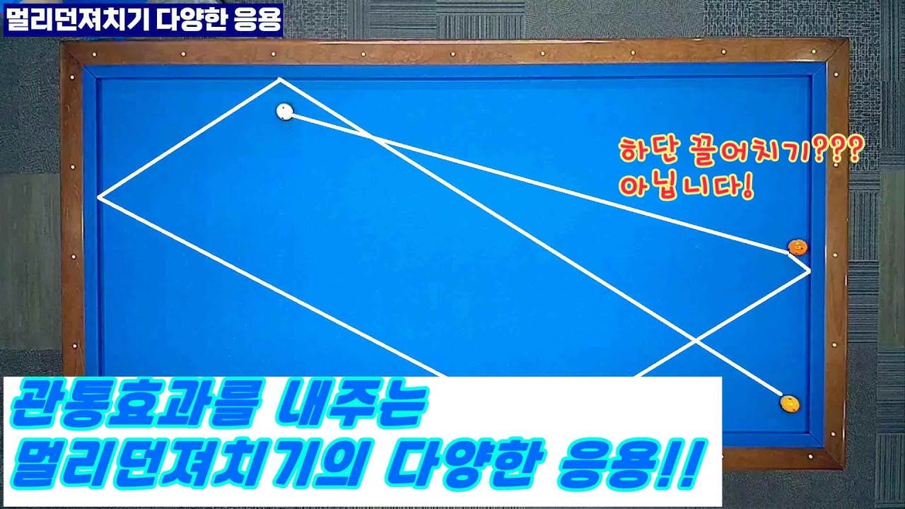 [정당법#266]멀리던져치는 관통샷의 다양한 활용법~!!!  #lpba #billiards #당구레슨 #당구시스템 #pba #3쿠션