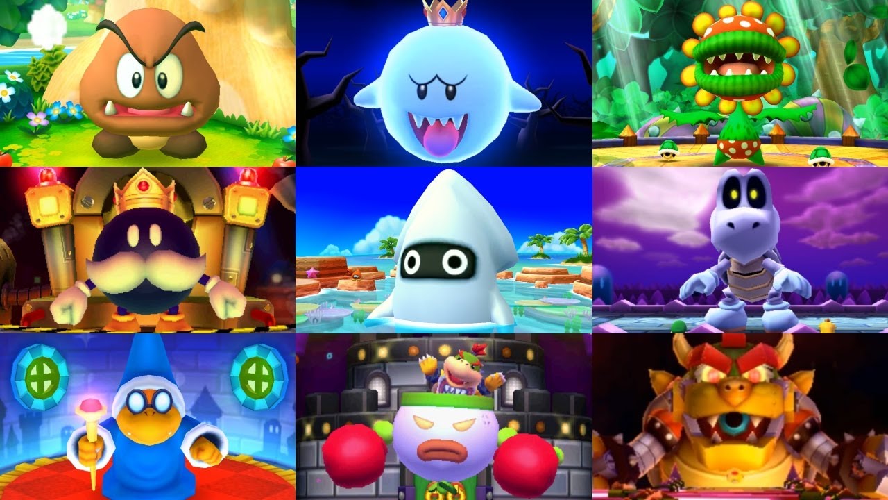 Mario Party Star Rush - All Bosses (No Damage)