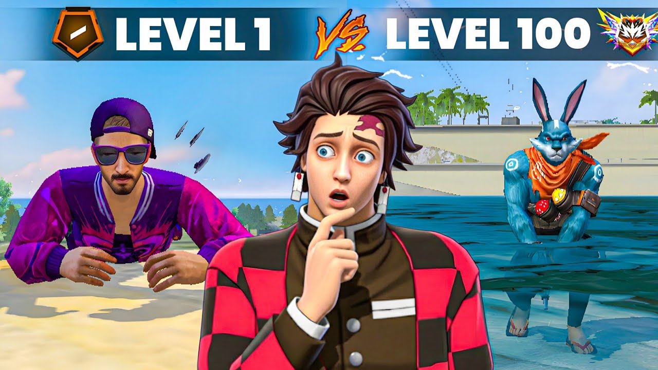 LEVEL 1 vs LEVEL 100 Player - Who's Real 
