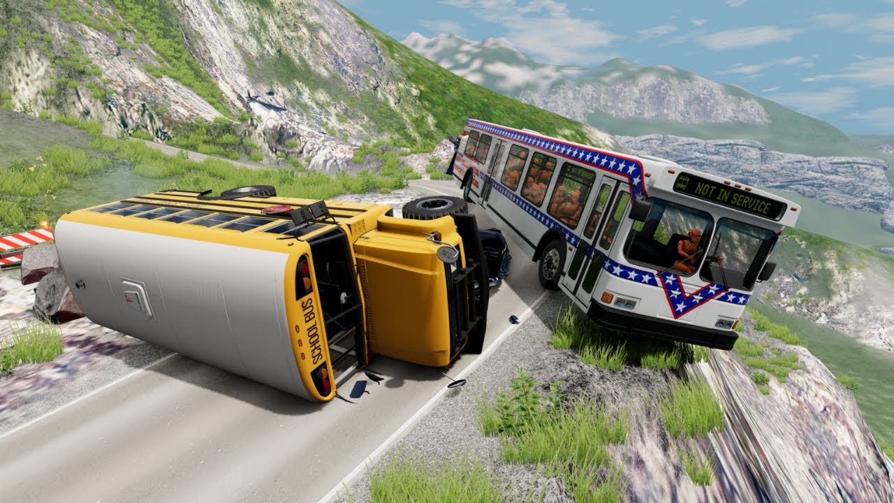 Bus Crash on a Cliffside