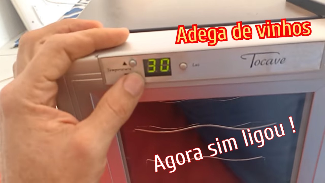 Adega climatizada T6D não liga, placa fonte chiando e não liga nada, achei que não tava gelando