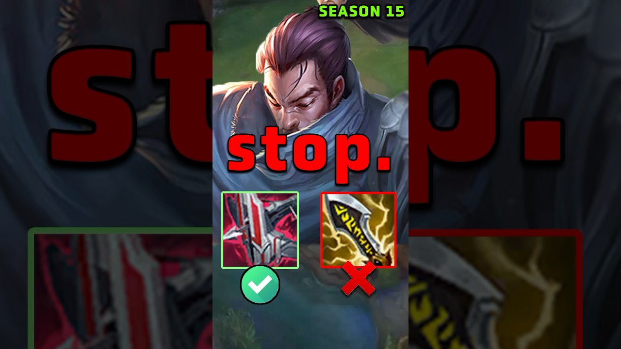 STOP Building Yasuo Wrong - Season 15 Yasuo Build #leagueoflegends