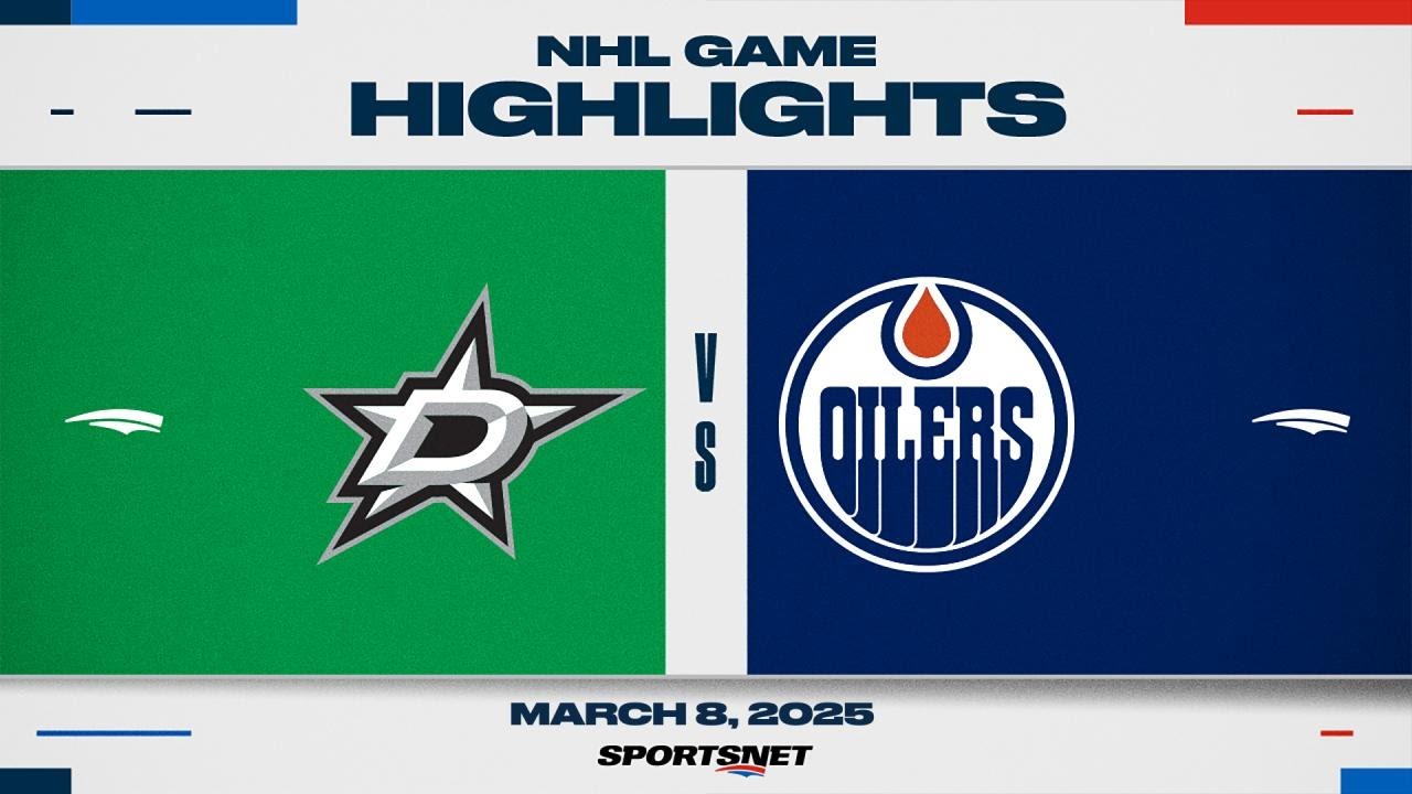 NHL Highlights | Dallas Stars vs. Edmonton Oilers - March 8, 2025