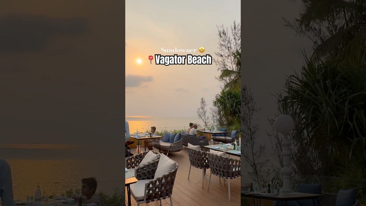 Most Popular Sundowner in Goa #goa #sunset #sunsetview #northgoa #beach #food #luxury #travelgoals