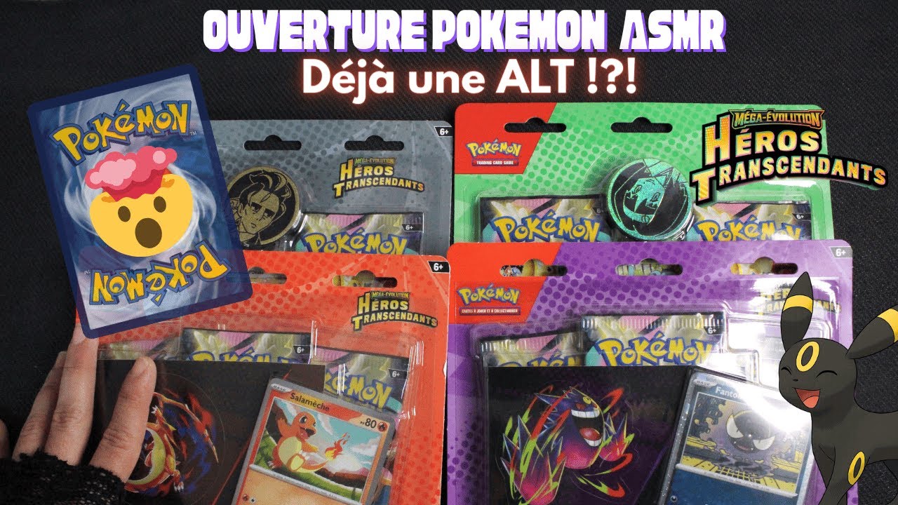 ASMR Pokémon ✨ Ma première ouverture ME2.5 Héros Transcendants et déjà UNE ALT ??? 🤯