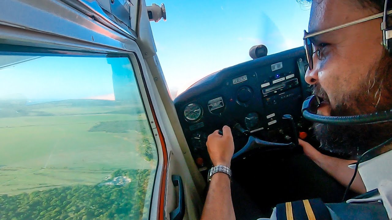 DECOLAGEM E POUSO COM FONIA CESSNA 150 | CANAL CATRAPO 🛩️
