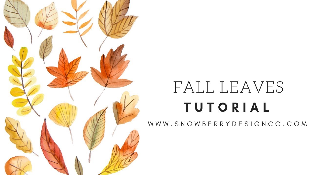 How To Paint Fall Leaves | BEGINNER WATERCOLOR TUTORIAL