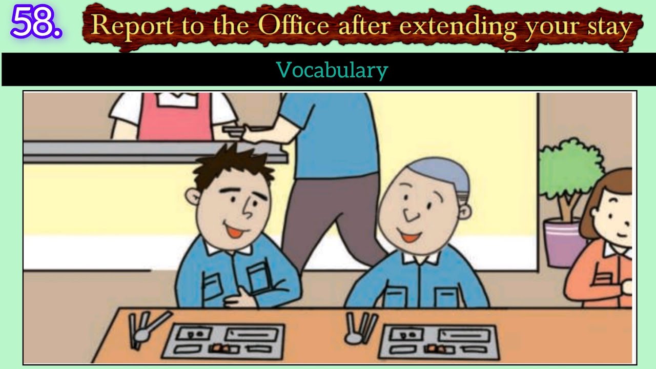 Korean Vocabulary // For Report to the Office // (Lesson  58)_new_2024