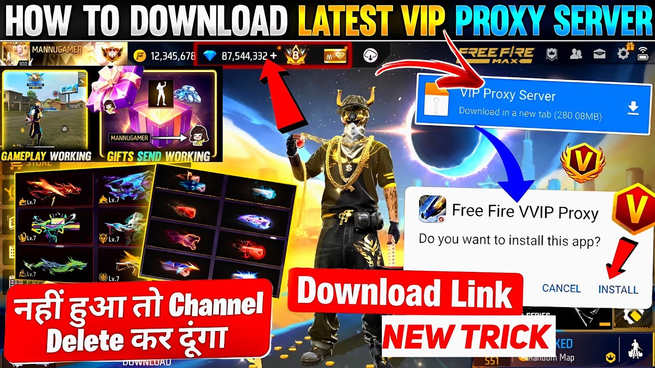 How To Download Proxy Server 💯😱🔥, proxy Server Free Fire Kaise Download Karen, VVIP Proxy Server ff
