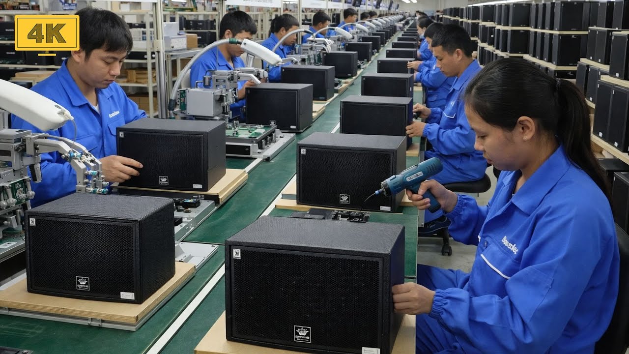 Inside the BOSE loudspeaker factory: the production process of the BossElec M12 loudspeaker: