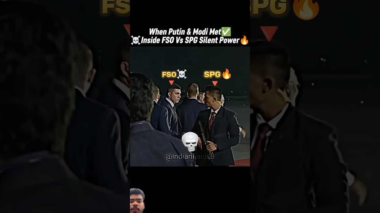 FSO Vs SPG Silent Power🔥☠️ When Putin & Modi  #trending #putin #modi #shorts #pmmodi #commando