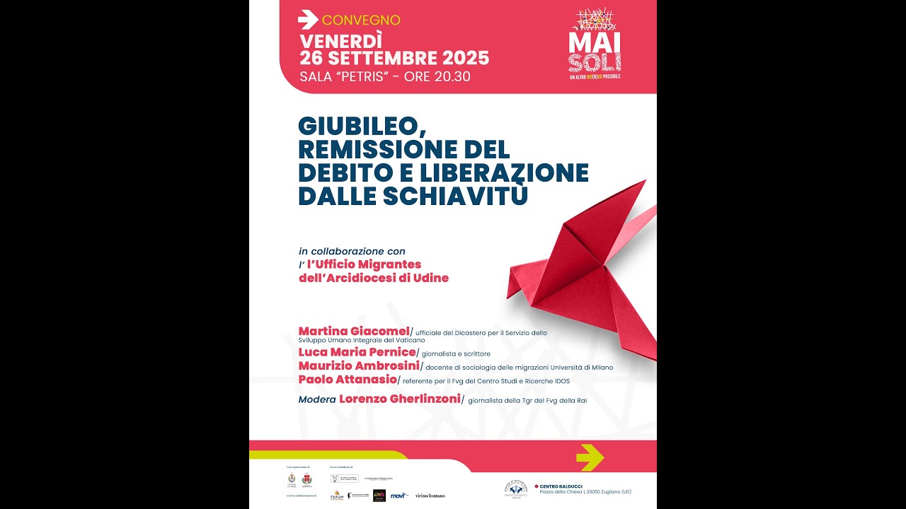 GIUBILEO, REMISSIONE DEL DEBITO E LIBERAZIONE DALLE SCHIAVITÙ