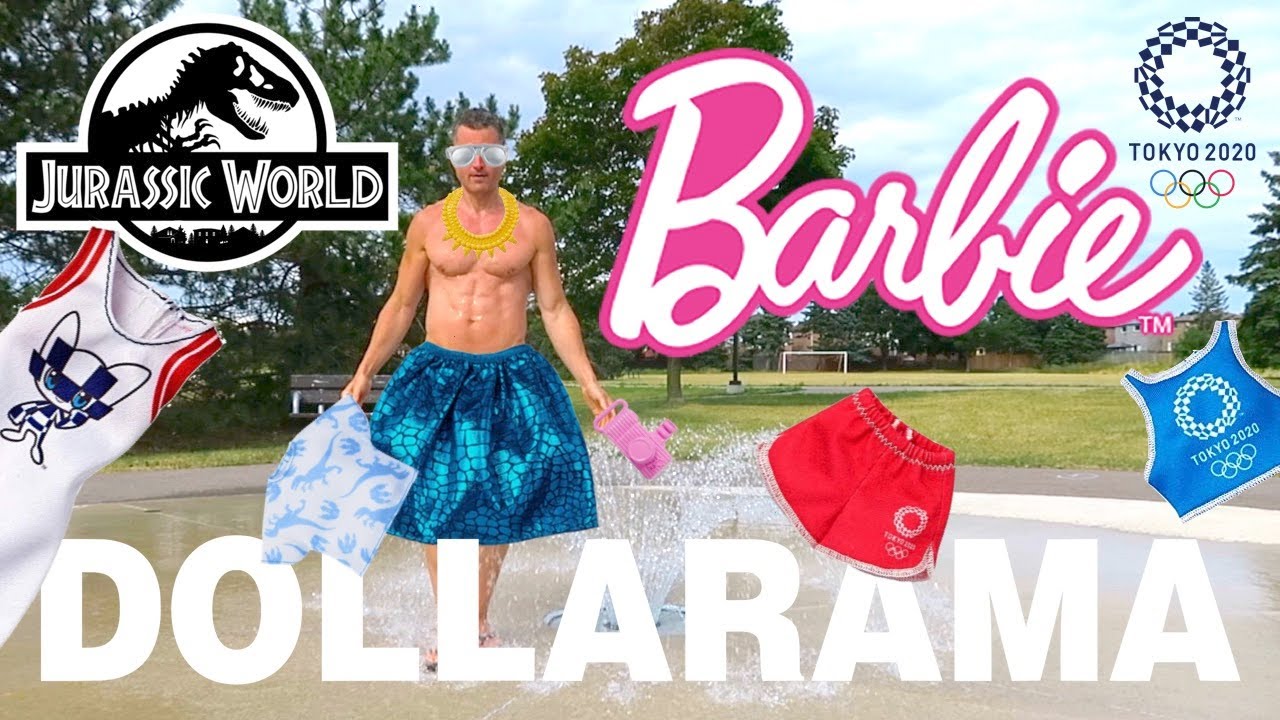 Jurassic Dollarama Barbie Ken Doll Olympic Fashion Hunt in Canada