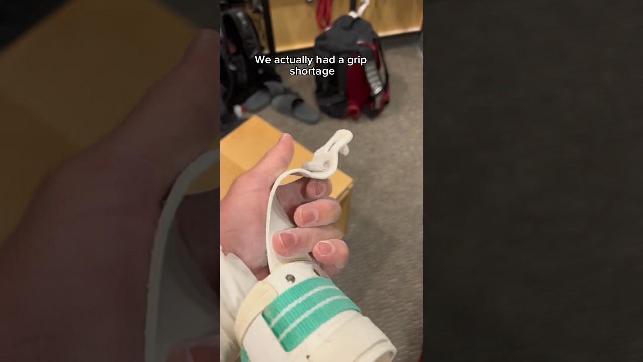 This is how gymnasts break in their new grips! #gymnastics #gymnast #sports #olympics #olympic #d1