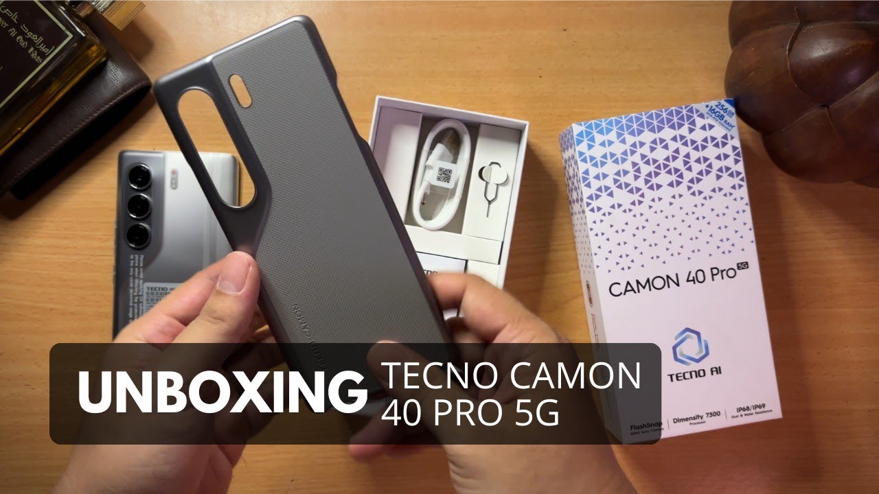 ASMR UNBOXING! Tecno CAMON 40 PRO 5G SANDY TITANIUM 