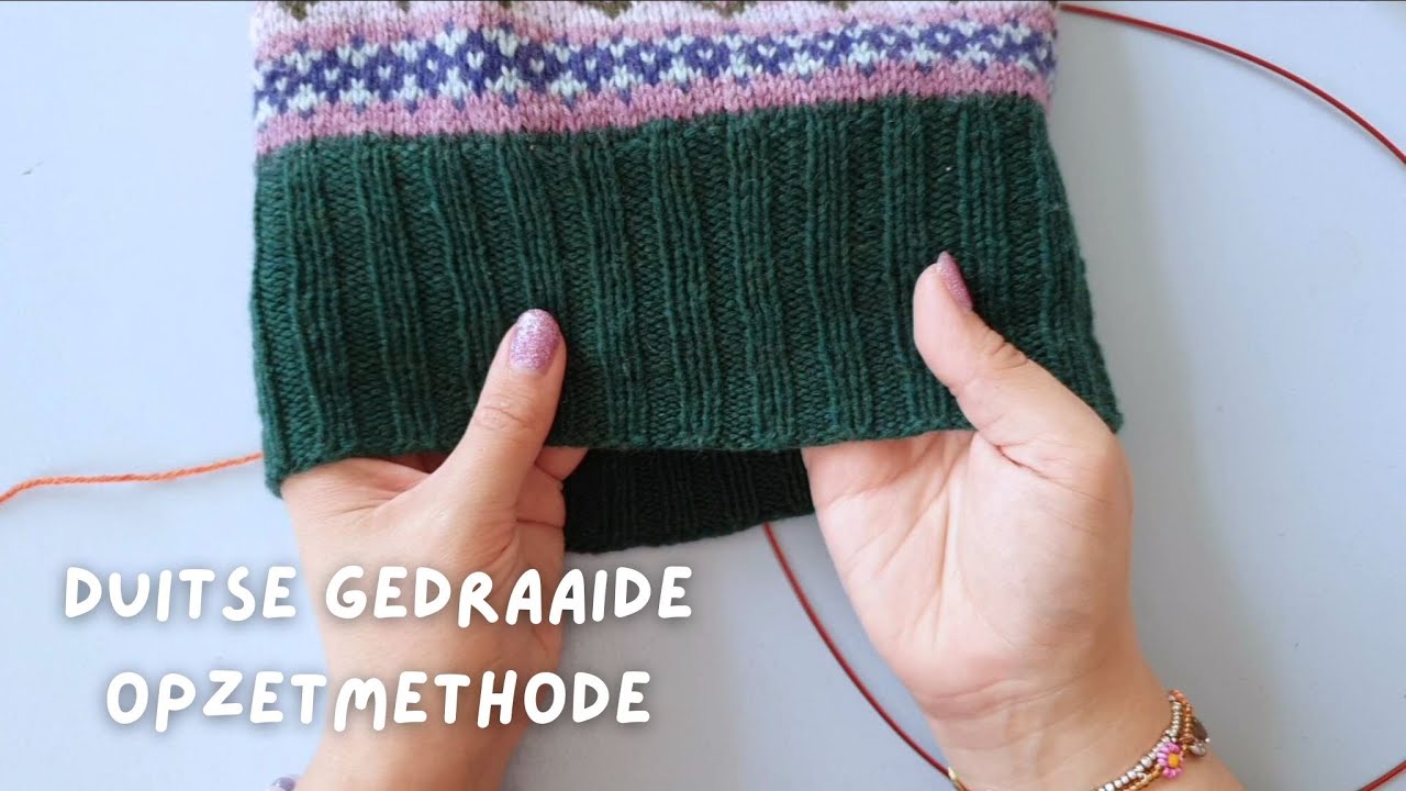 Duitse Gedraaide Opzetmethode Breien