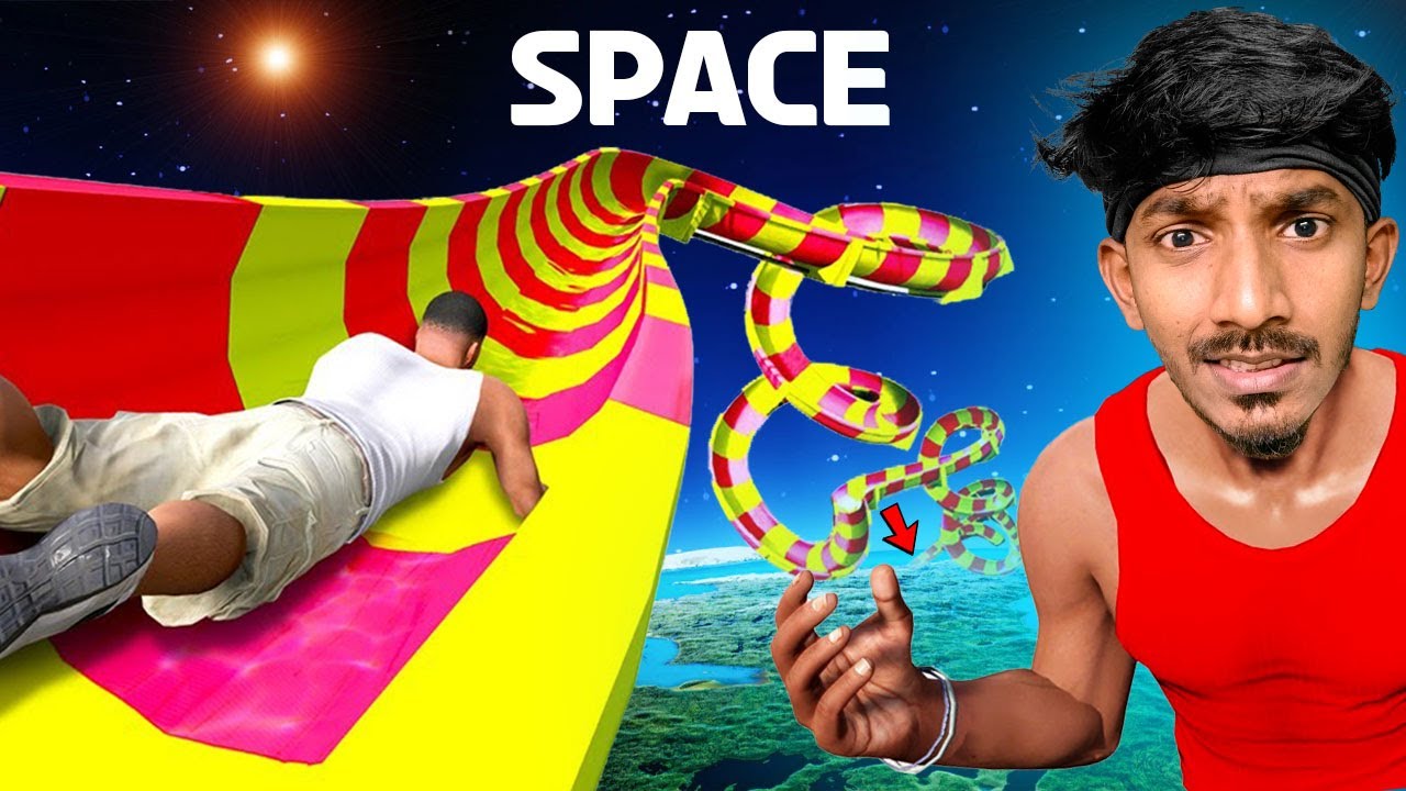 $1 VS $1,00,000 Waterslide in GTA 5 (mods)