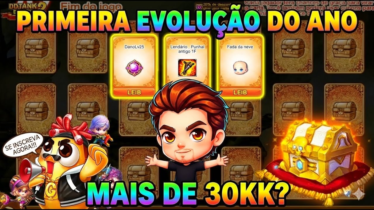 A SORTE ME ATROPELOU! 😱 30KK OU SÓ LÁGRIMAS? PRIMEIRA EVOLUÇÃO DO ANO NO DDTANK!