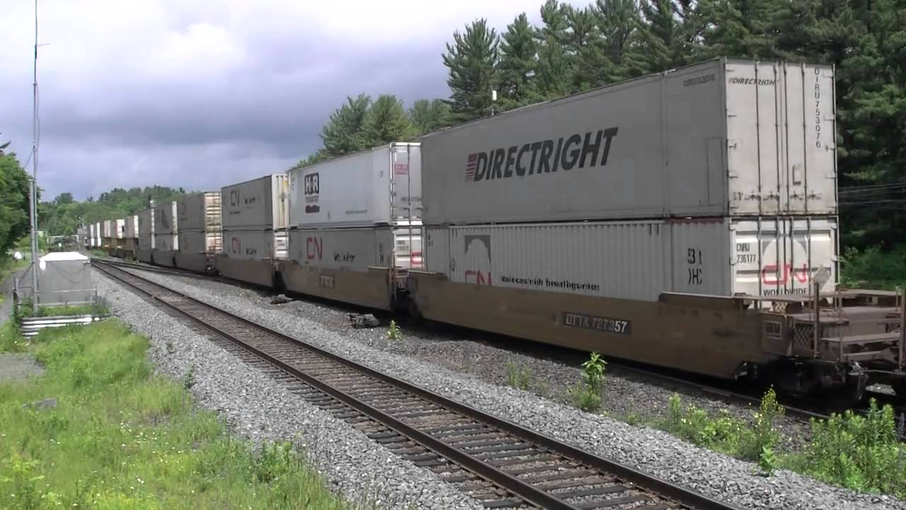 HiDef CN Stack Train Southbound at South Parry July 3 2009