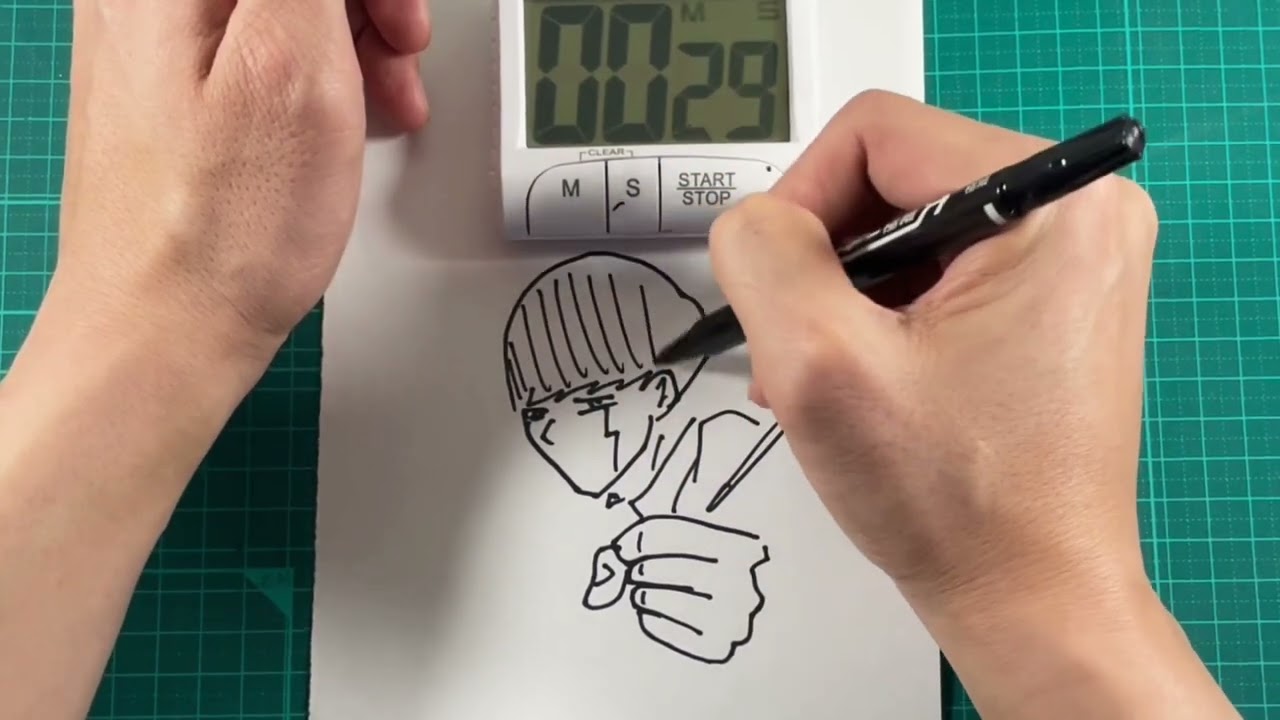 Draw MASHLE in one minute. MASHLE.