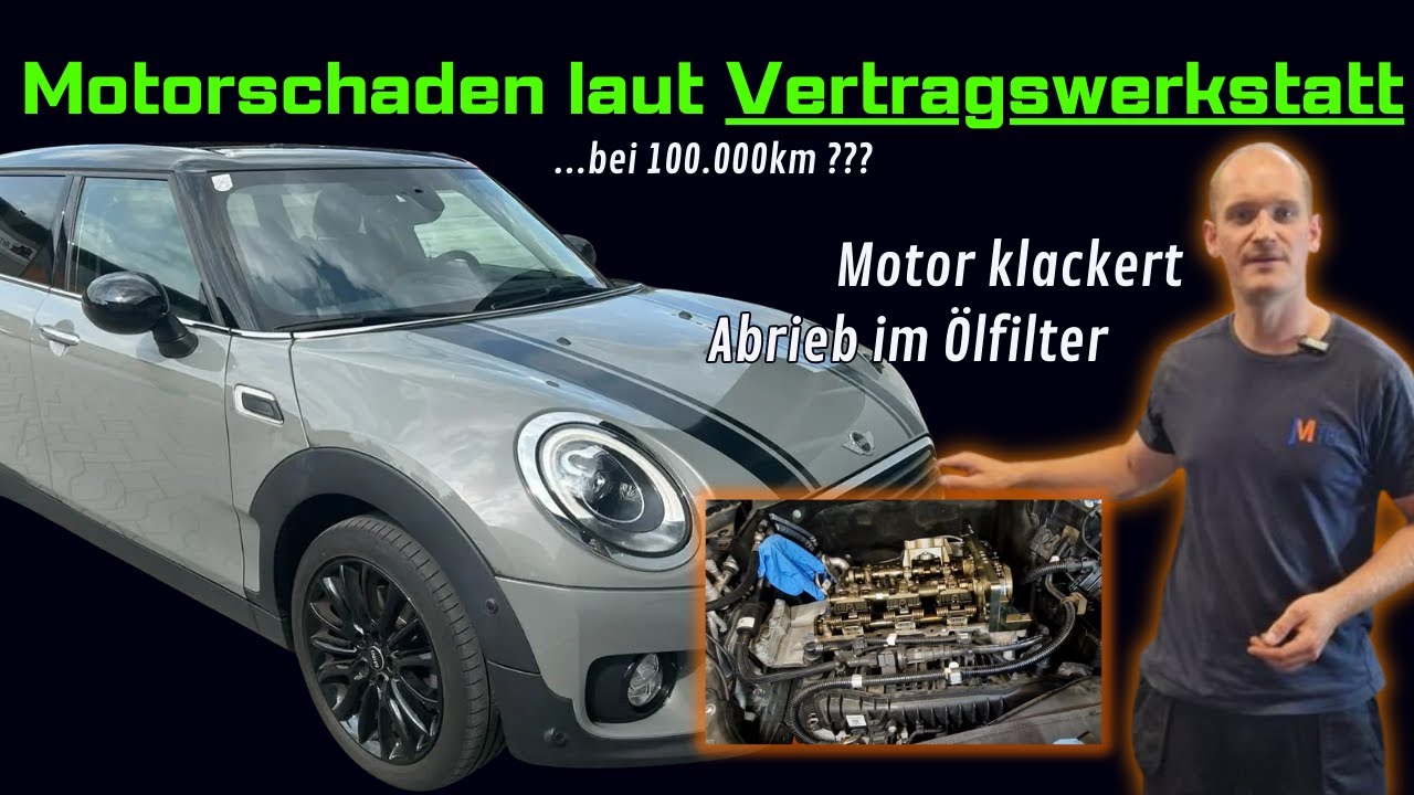 Mini Cooper 2018er F56 gerettet | Betrifft B38 B48 BMW Motoren | 3 und 4 Zylinder | P130304