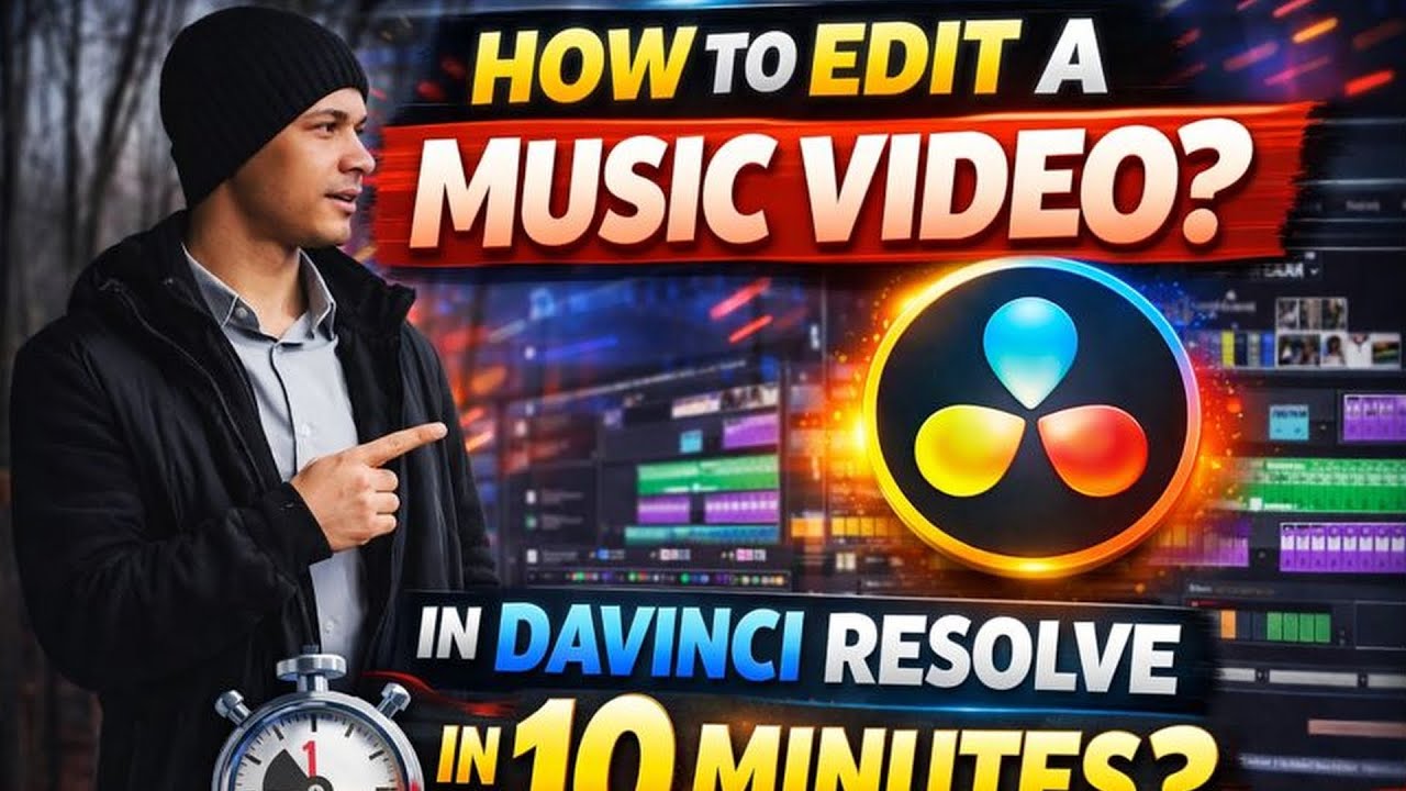 How To Edit A Music Video From Start To Finish In Davinci Resolve In 10 Minutes!