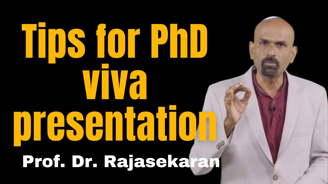 Советы по презентации PhD Viva Voce #профдрраджасекаран #исследование