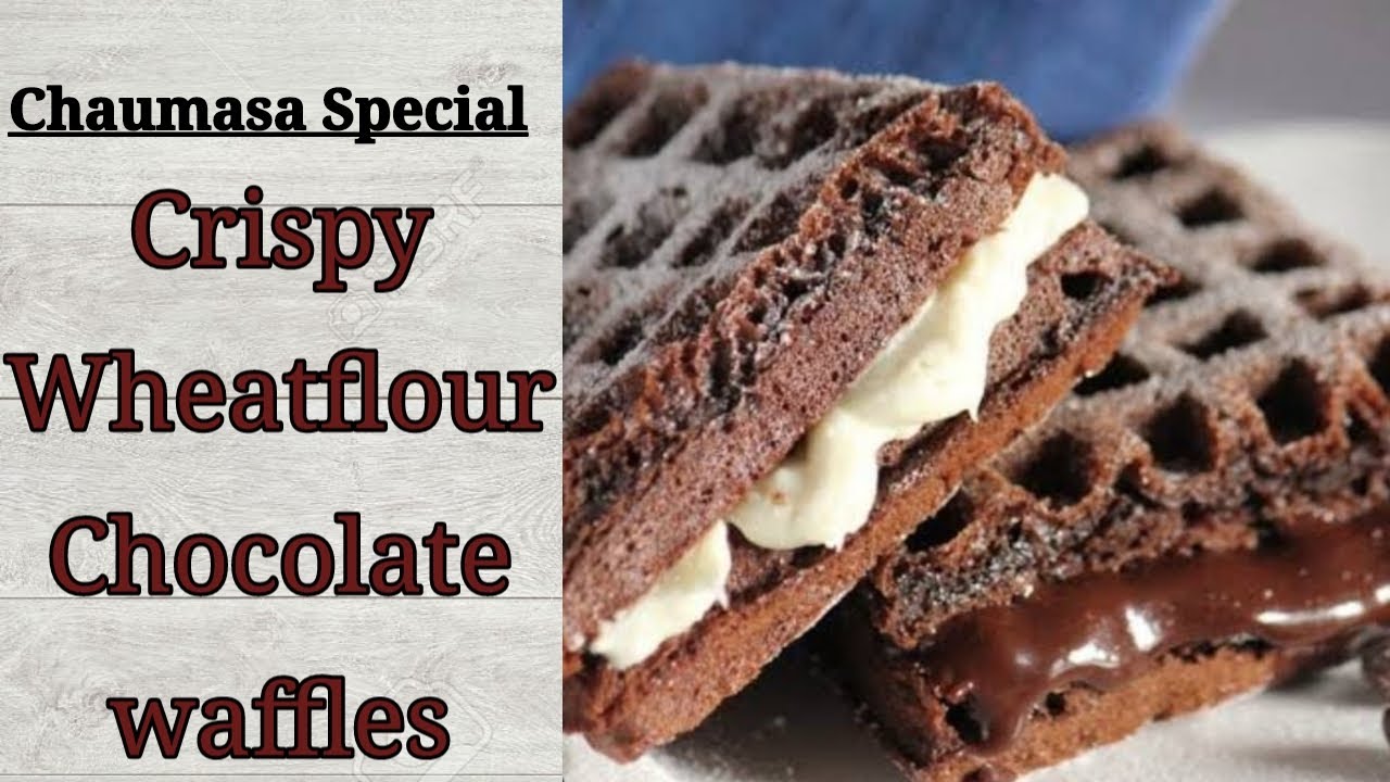 Chaumasa special Jain recipe | Eggless wheatflour chocolate waffles | Only Jain Recipes