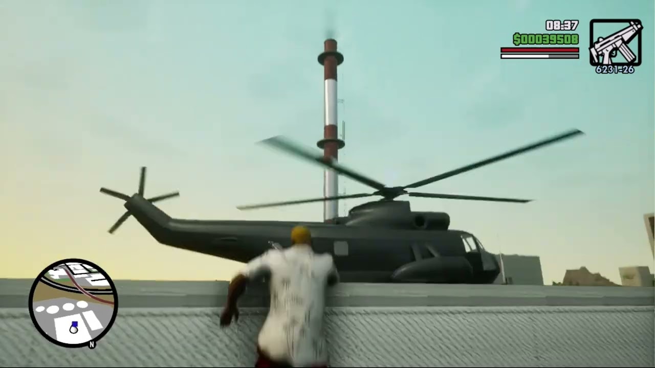Misi #82 Up, Up and Away! - Mencuri Helikopter Militer - Subtitle Indonesia - GTA SA Definitive Ed.
