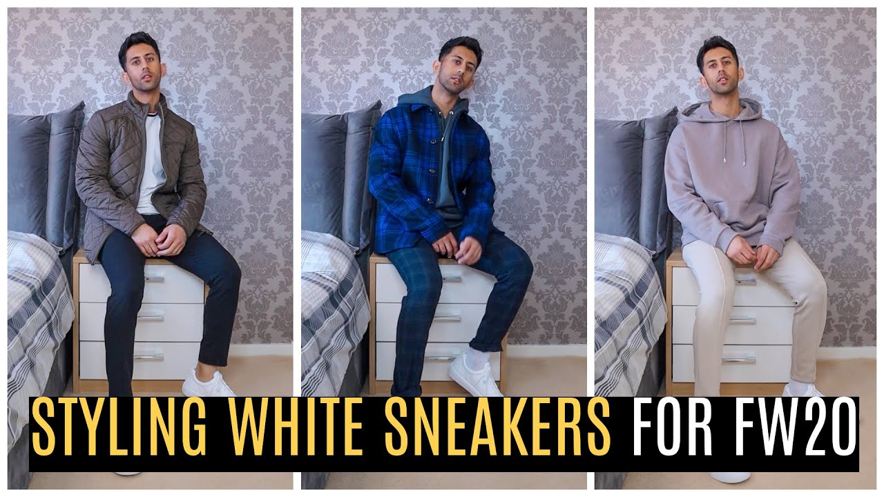 How To STYLE White Sneakers | Fall Lookbook 2020 | Mens Fashion