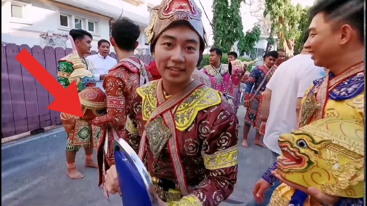 บรรยากาศ​หลังโรงโขน​ สังคีตศาลา​ วานรดำเนิน​ จองถนน​ โขนกรมศิลปากร