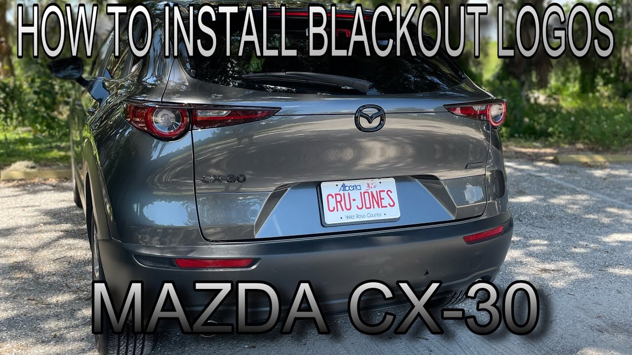 Installing Blackout Logos on my Mazda CX-30!