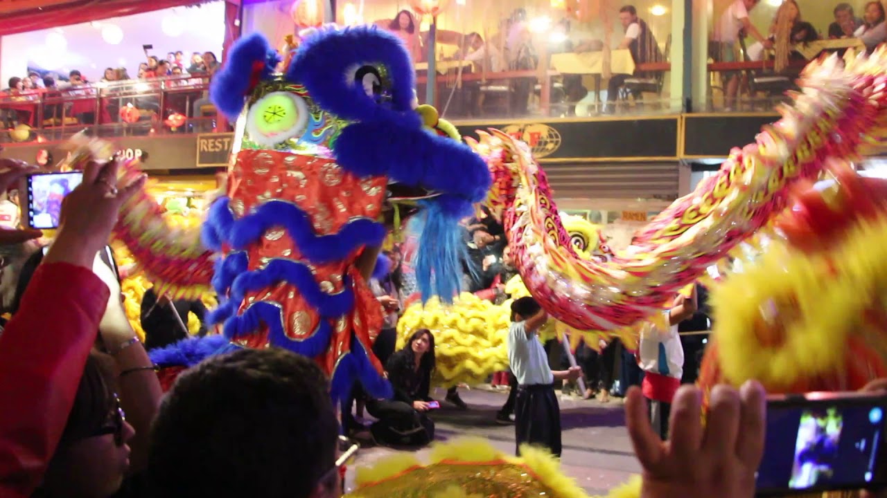 Danza de león y dragón, barrio chino CDMX 2018 (primera parte)