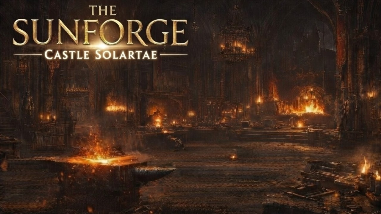 Grimdark Fantasy Focus Music | THE SUNFORGE | Forge Ambience to Destroy Procrastination