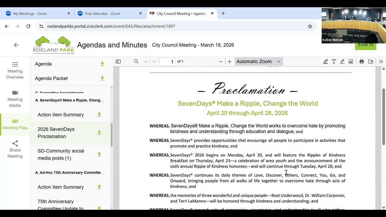 City Council and Governing Body Workshop Recording March 16, 2026