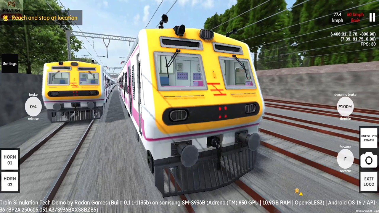 Mumbai Local Train Race in RG Train Tech Demo Android Gameplay | Best Train Simulator Game