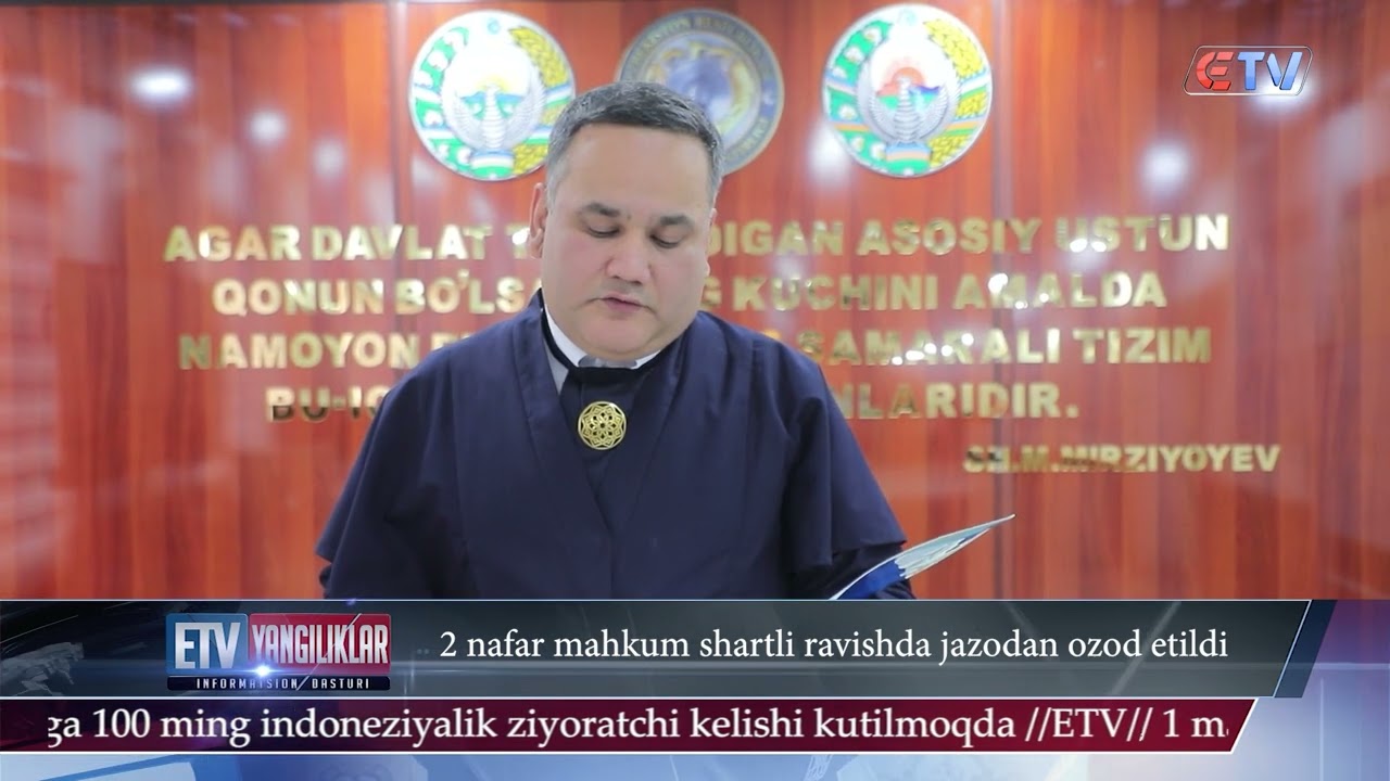 28.02.2026 Yangiliklar ID 2 nafar mahkum shartli ravishda jazodan ozod etildi