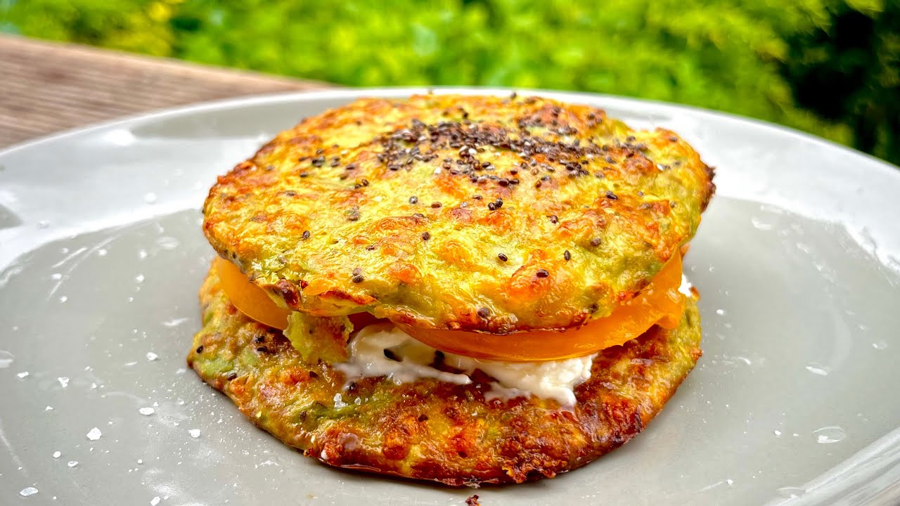 3 INGREDIENT AVOCADO BREAD | Baked Avocado Patties | Keto Bread, Low Carb Sandwich