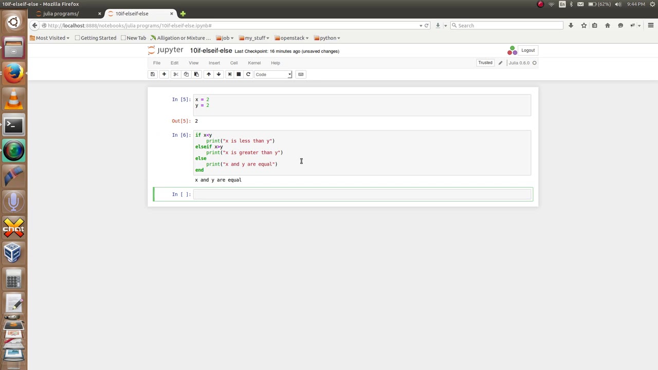 Julia Programming 10 - IF ELSEIF ELSE Statement