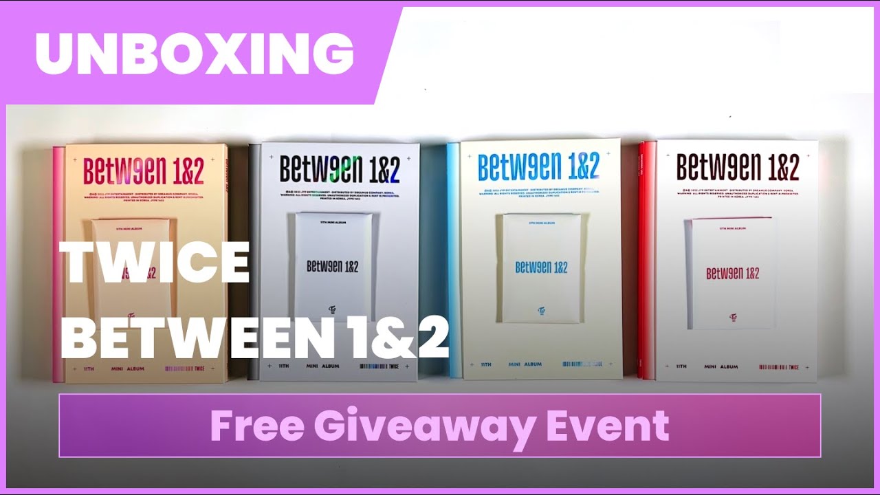 [KPOP AGENT] ALBUM GIVEAWAY EVENT UNBOXING - TWICE 11th Mini Album [BETWEEN 1&2]