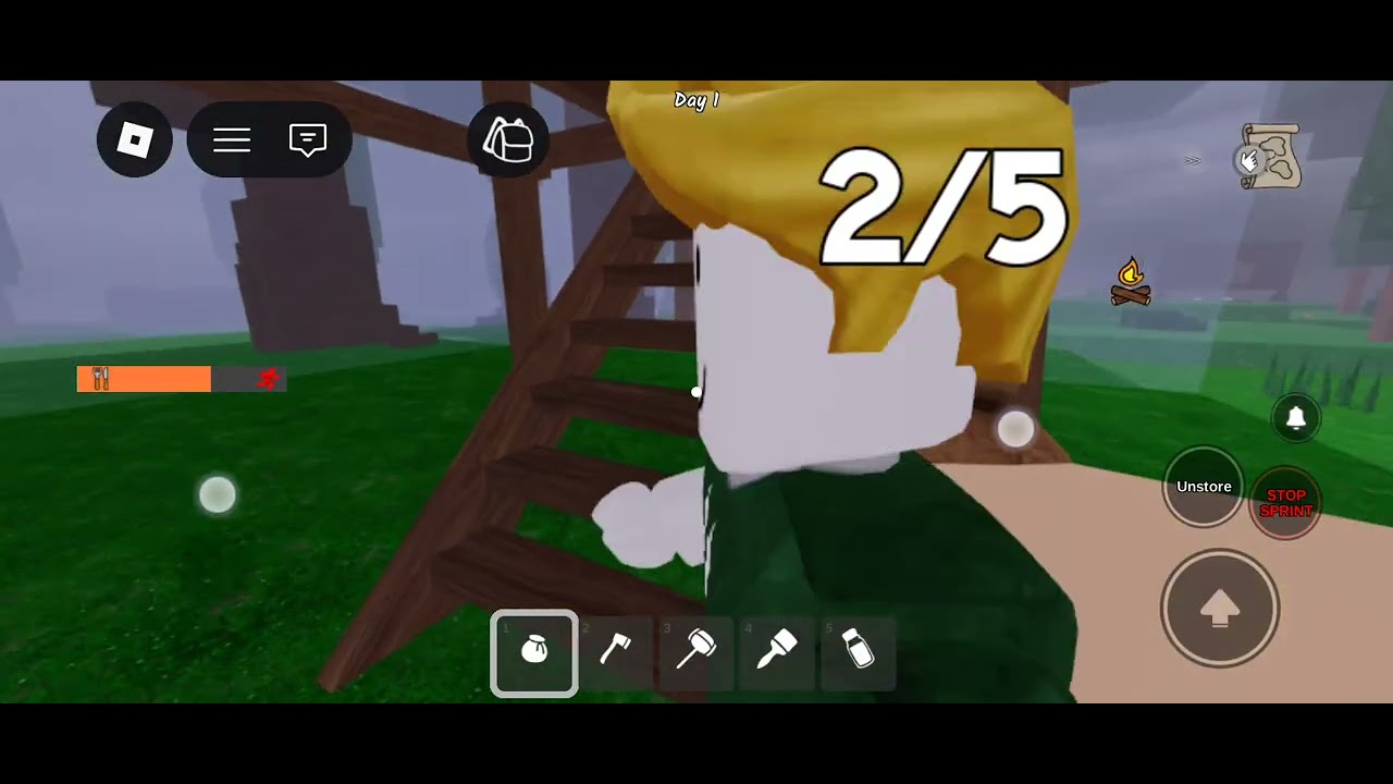 99 nights in the forest αρχικές δουλιες Roblox 