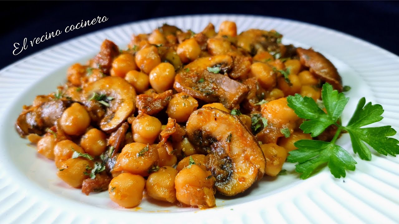¿No sabes que comer hoy? Receta fácil y rápida con GARBANZOS de bote🤩