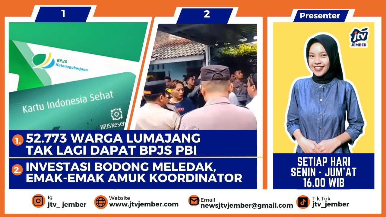[LIVE JBR] 52.773 Peserta BPJS PBI Lumajang Dinonaktifkan, Cek Status Anda!