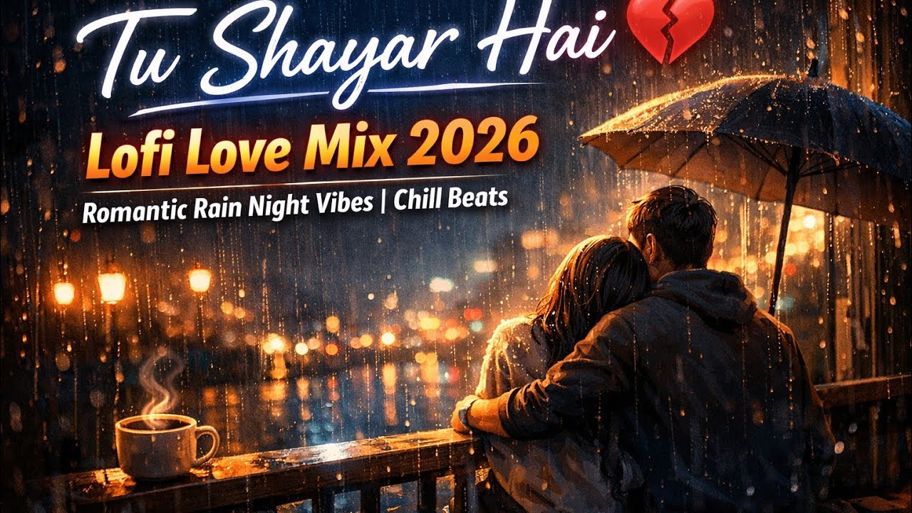 Tu Shayar Hai 💔 Lofi Love Mix 2026 | Romantic Rain Night Vibes | Chill Beats
