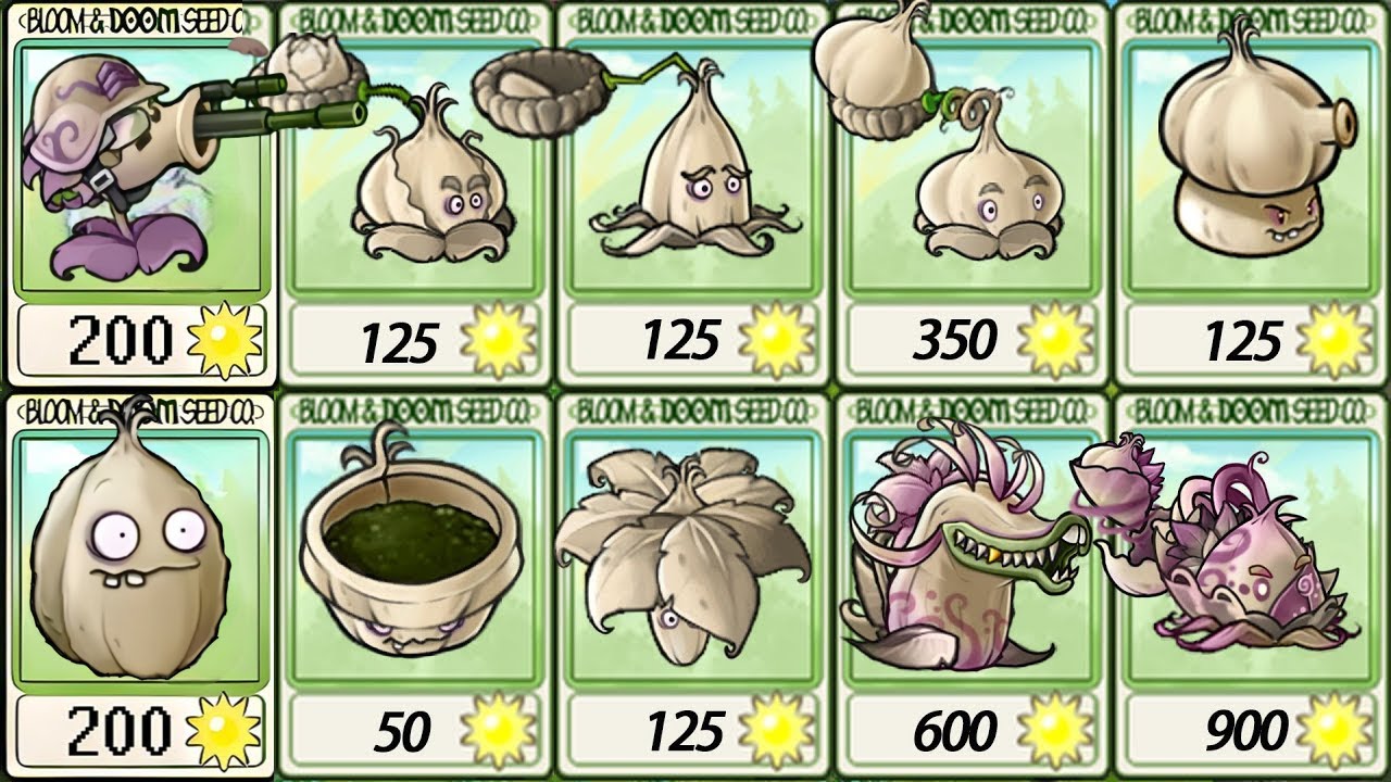 PVZ 1 Fusion 3.1 - All Garlic Plants Fusion vs 10 Flag Challenge - Who will win?