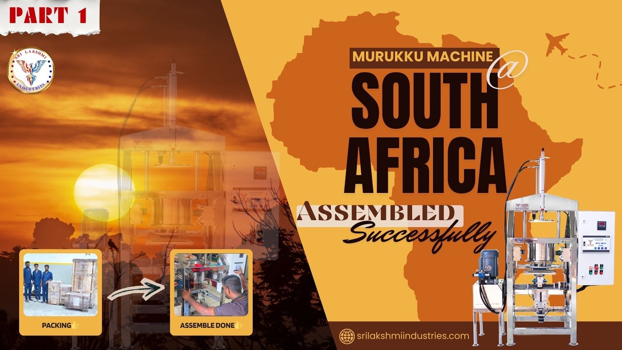 From Tamil Nadu to South Africa 🌍 | Murukku Machine Installed Successfully! | Contact : 96721 15123