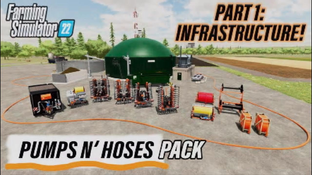 Pt 1 | COMPLETE GUIDE to PUMPS N’ HOSES PACK/DLC | FS22 Farming Simulator 22 | INFO SHARING PS5.